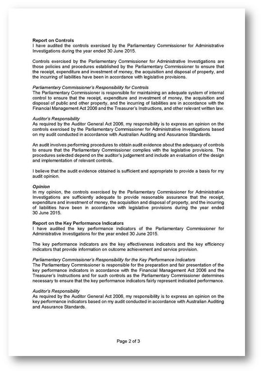Independent Audit Opinion
