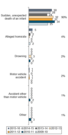 Chart - Circumstances of Infant Deaths
(Children under One Year)