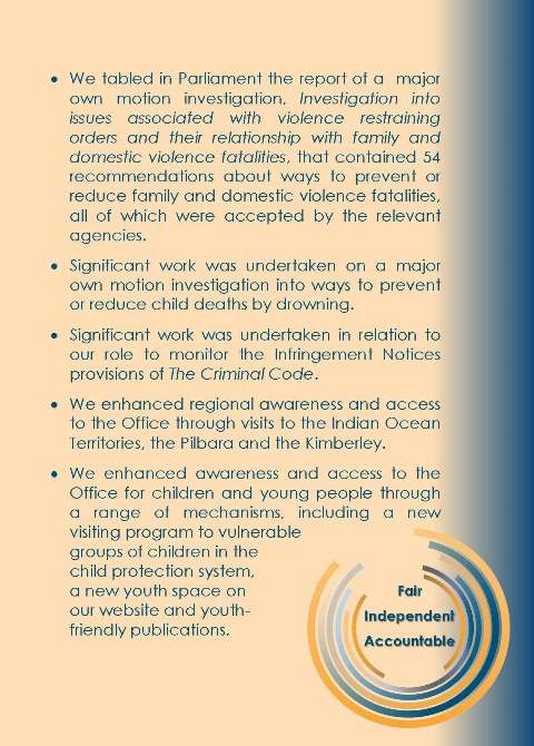 Annual Report 2015-16 Year in Brief Page 2