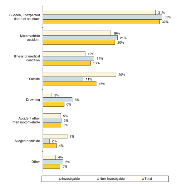 Circumstances of Child Deaths Percentage of Total Child Death Notifications from 30.6.09 to 30.6.17 