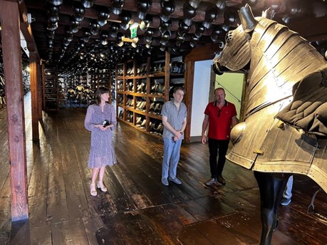 President Chris Field visits the Landeszeughaus Armoury in Graz