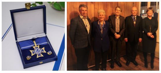 Golden Order of Merit awarded to two former Presidents, and Life Members, of the IOI, Dame Beverley Wakem DNZM CBE and Sir Brian Elwood CBE JP