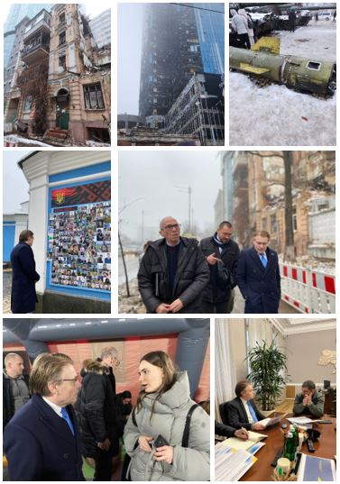 IOI President Field on City Tour in Ukraine, December 2022